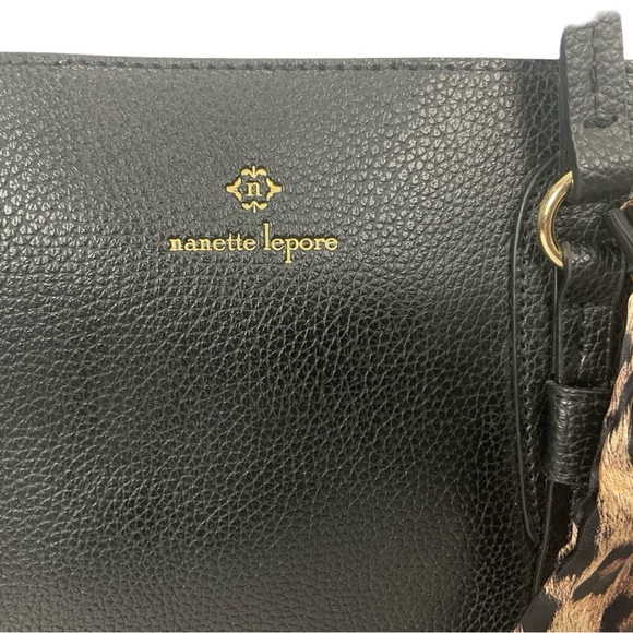Nanette Lepore Myles Scarf Black Shoulder Bag Brand New - Picture 6 of 11